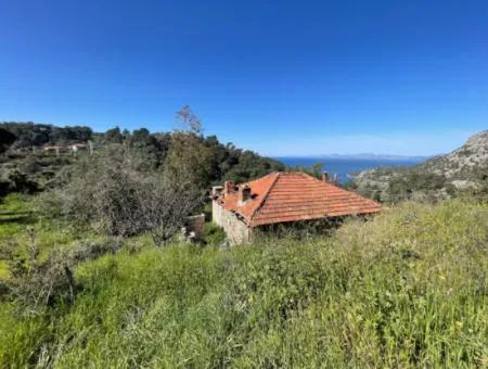 Dorfhaus Zum Verkauf Auf 4.400M2 Grundstück Mit Vollem Meerblick In Gökbel