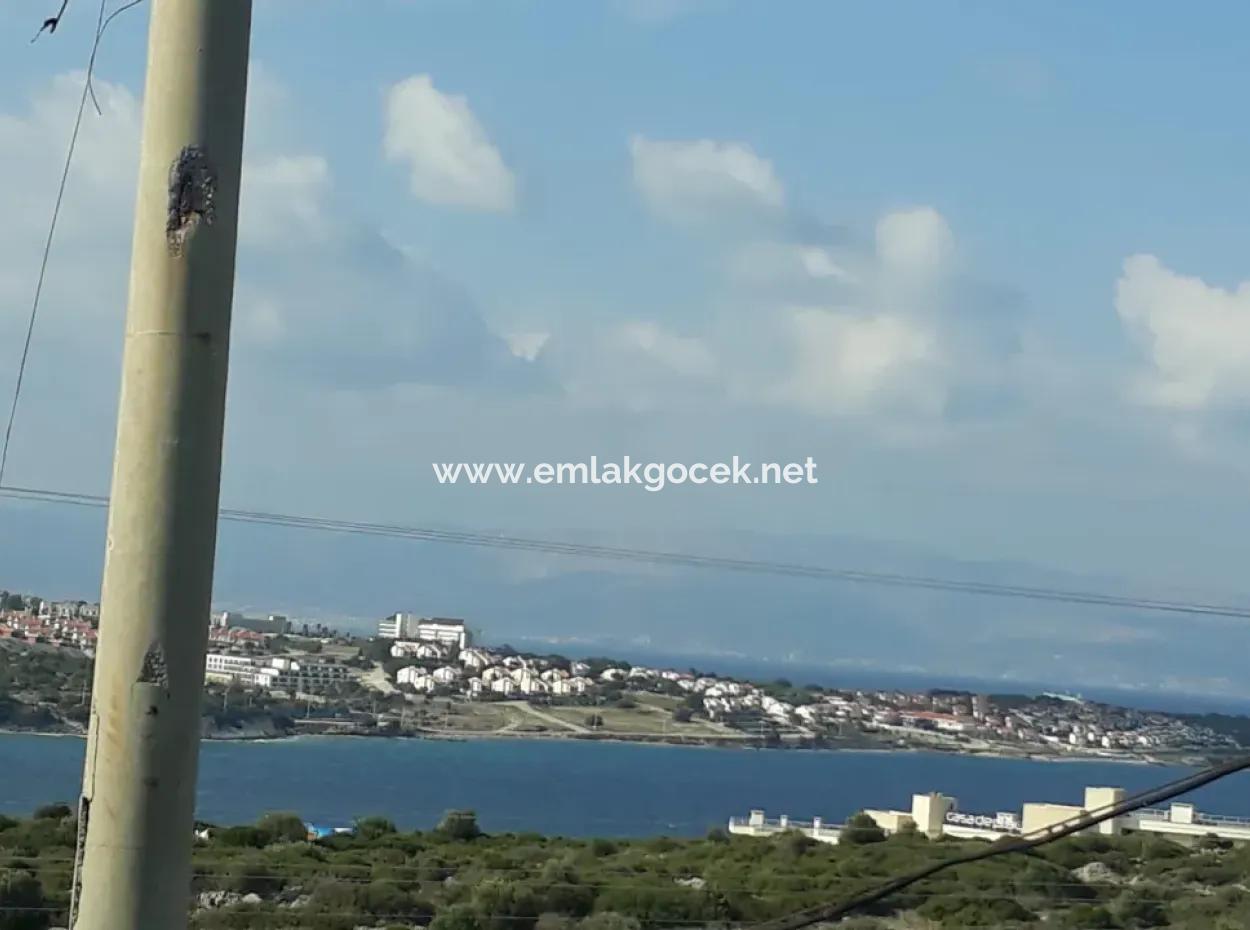 Land For Sale In Çeşme Dalyan Neighborhood With Full Sea View 1176M2 Zoning