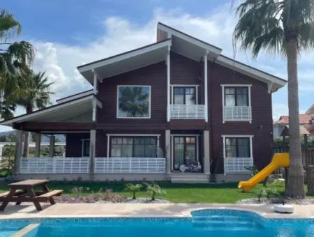 Duplex Wooden Villa For Sale In Dalyan Gülpınar On 900M2 Land